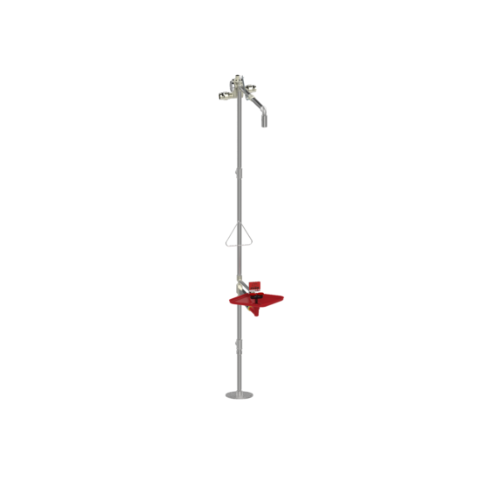 Stingray T5515 Floor Mounted Eye/Face Wash Fixture Barrier Free With Filter - Tepid to the Core