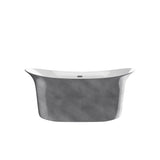 Cyclone Silver Freestanding Bathtub