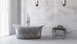 Cyclone Silver Freestanding Bathtub