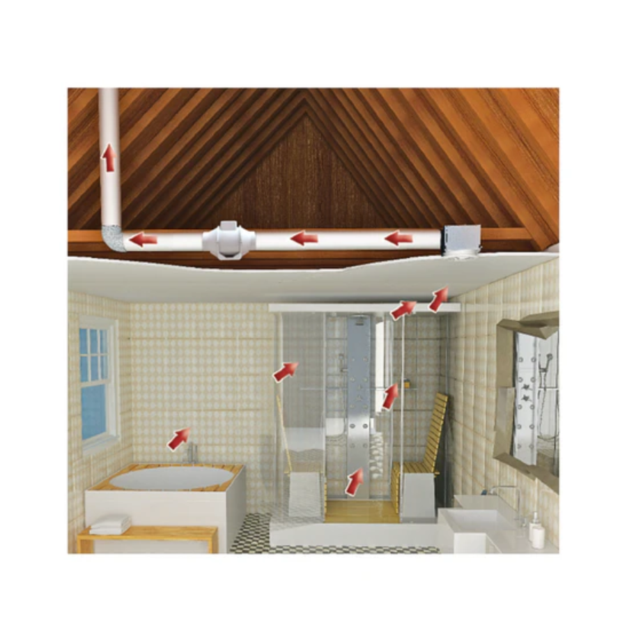 Vents TT Silent Bathroom Fan Kit 100-1