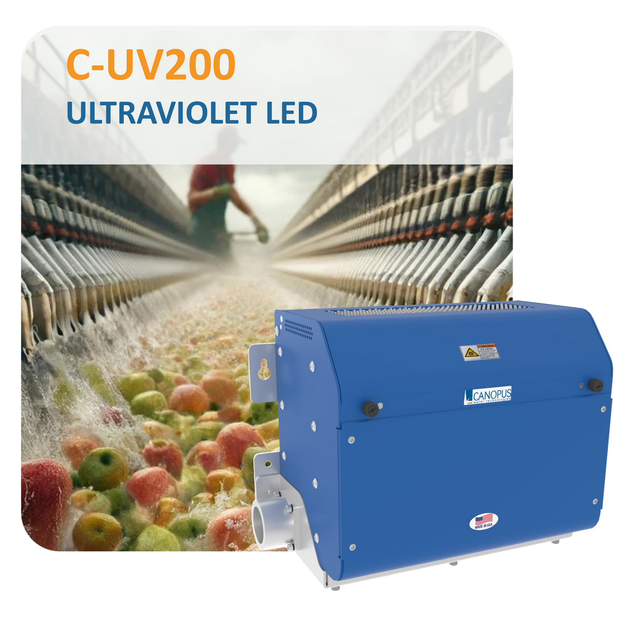 Canopus (20 GPM) LED based UV Water Disinfection System - C-UV200