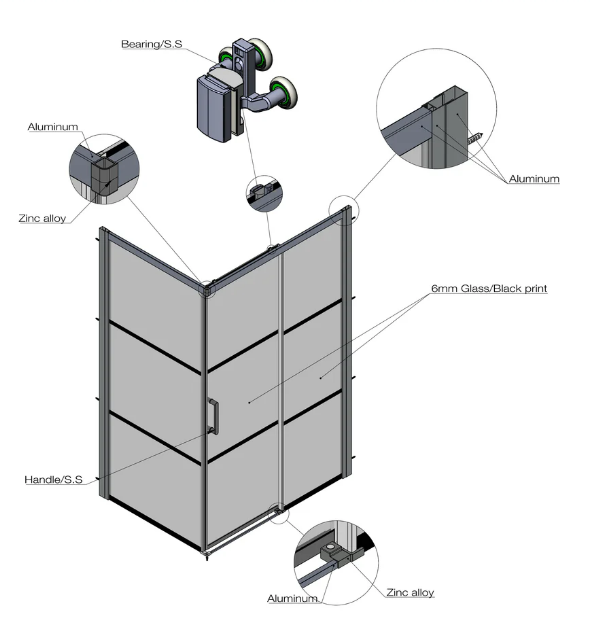 A&E Bath Leona Shower Kit
