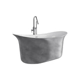 Cyclone Silver Freestanding Bathtub