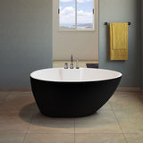 Hadiya-56-BLK Freestanding Bathtub