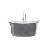 Cyclone Silver Freestanding Bathtub