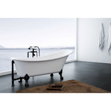 Dorya-BLK Freestanding Bathtub