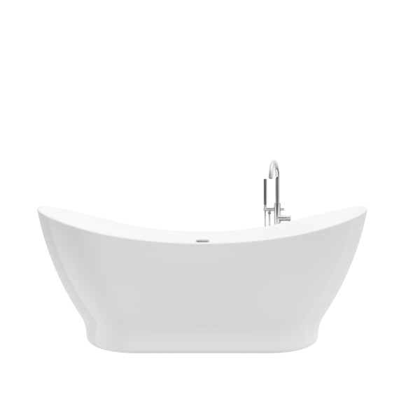 Tundra White-NF Freestanding Bathtub