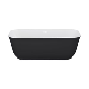 Mina-67-BLK Freestanding Bathtub