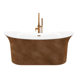 Cyclone Copper Freestanding Bathtub