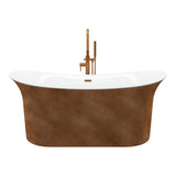 Cyclone Copper Freestanding Bathtub