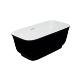 Mina-59-BLK Freestanding Bathtub