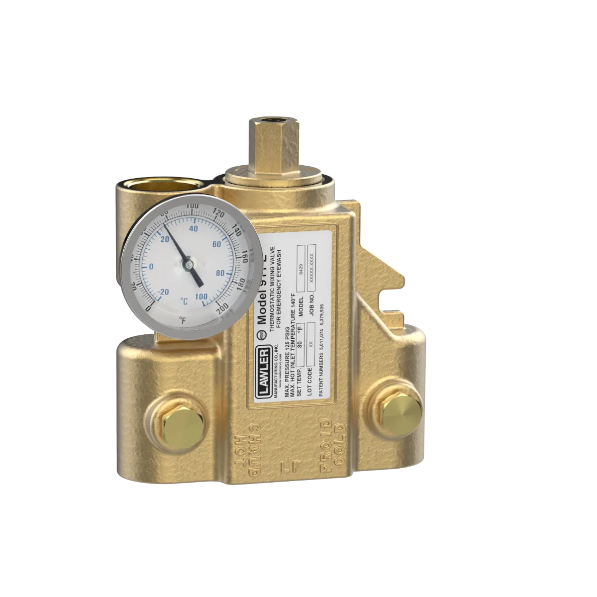 Lawler 8429-10 911E Single Shower & Eye Wash Valves