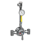 Lawler 1/2" Piped Thermometer Ball Vacuum Breaker Shower Valve 85002