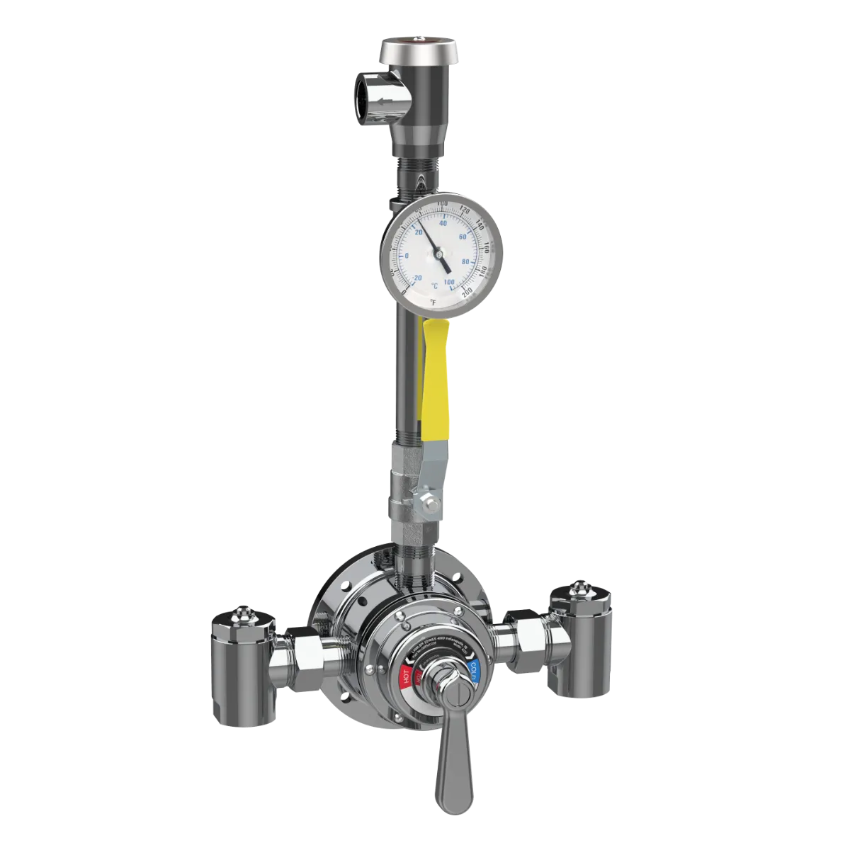 Lawler 3/4" Piped Thermometer Ball Vacuum Breaker Shower Valve 85002