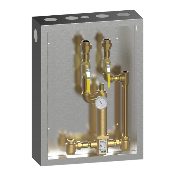 Lawler 86004 Cabinet With 802 High-Low Mixing Valves