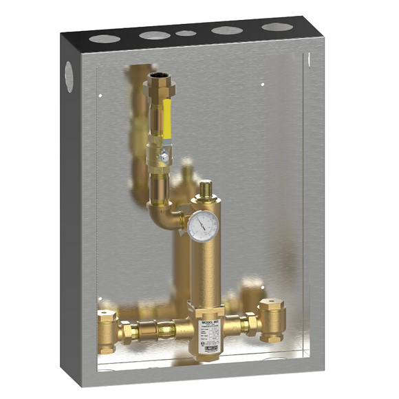 Lawler 86206 Cabinet With 803 High-Low Mixing Valves