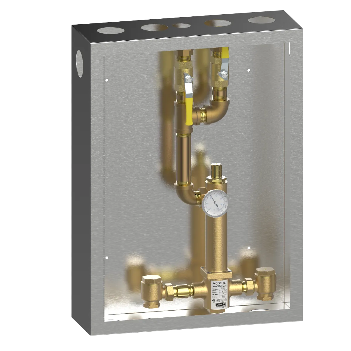 Lawler 86379 Cabinet With 802 High-Low Mixing Valves