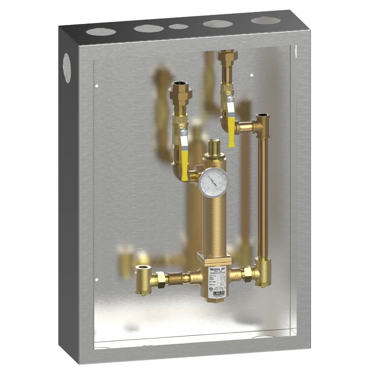 Lawler 86504 Cabinet With 801 High-Low Mixing Valves – plumbEstore